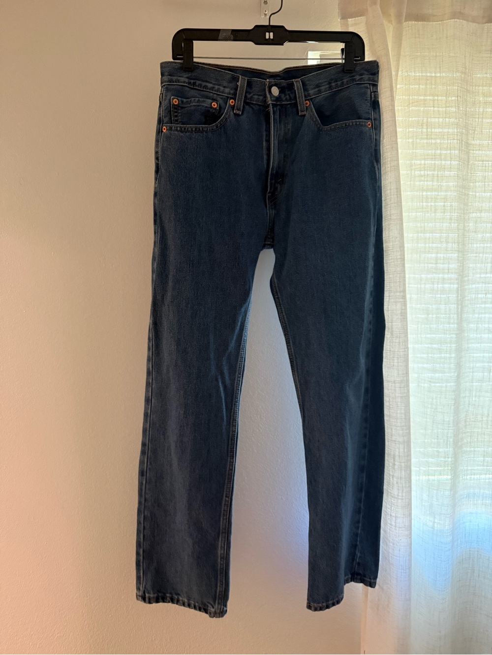 Levi's Straight-Leg Jeans in Dark Blue Wash